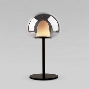 Изображение товара Настольный светодиодный светильник со стеклянным плафоном Eurosvet Twice 90326/1 черный