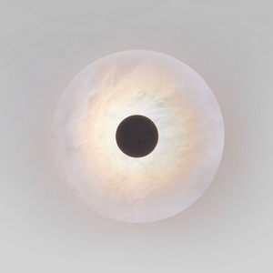 Изображение товара Светодиодный настенный светильник Eurosvet Thasos 40340 LED черный с мраморным рассеивателем