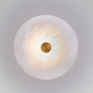 Изображение товара Светодиодный настенный светильник Eurosvet Thasos 40341 LED латунь с мраморным рассеивателем