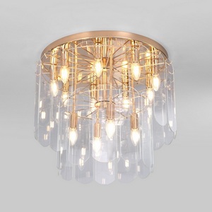 Изображение товара Потолочный светильник круглый Eurosvet Claire 60170 золото (Умный дом, Алиса, Маруся, голосовое управление)