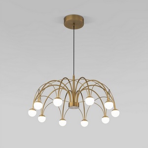 Изображение товара Подвесная люстра Eurosvet Ragno 90030/10 LED золото шарики