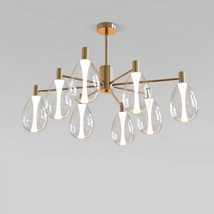 Изображение товара Потолочная люстра на штанге Eurosvet Magma 60175/8 латунь