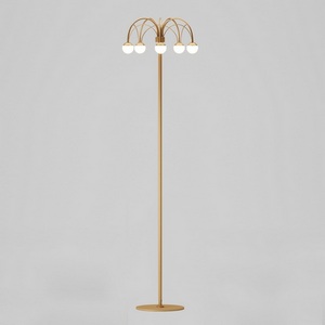 Изображение товара Торшер с led-лампами светодиодный с выключателем шарики Eurosvet Ragno 90194 золото (a070273)