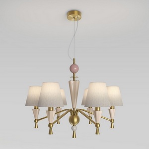 Изображение товара Подвесная люстра умная с декором из керамики Eurosvet Teja 101014/6