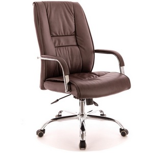 Изображение товара Кресло офисное с высотой спинки 70 см экокожа коричневый Everprof EP-kent tm eco brown