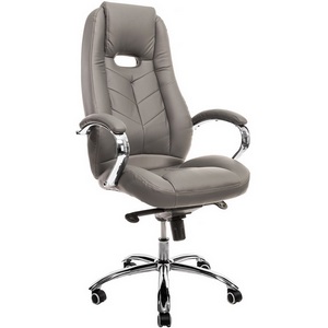 Изображение товара Стул для офиса руководителяв Drift экокожа серый Everprof EP-drift m eco grey