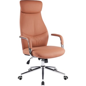 Изображение товара Кресло офисное с высотой спинки 70 см руководителя Everprof Bell экокожа коричневый