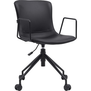 Изображение товара Кресло компьютерное с тканевой обивкой с металлической крестовиной Everprof Expo (экокожа/черный)