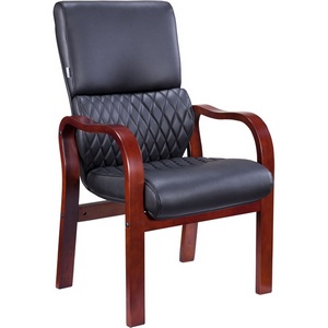 Изображение товара Компьютерное кресло Everprof President Wood CF Экокожа Черный