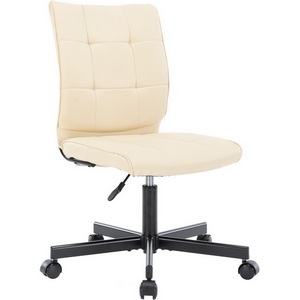 Изображение товара Компьютерное кресло - стул компьютерный без подлокотников с нагрузкой до 120 кг Everprof EP-300 экокожа бежевый