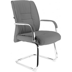 Изображение товара Кресло для посетителей Everprof Kent CF Экокожа Серый арт.EP Kent CF PU Grey