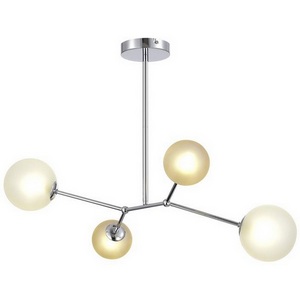 Изображение товара Потолочная люстра на штанге Evoluce Malte SLE1107-103-04 Хром/Белый, Серый G9 4*5W шарики