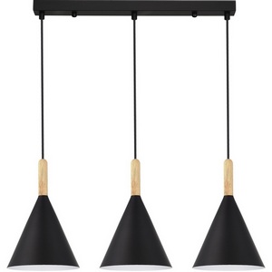 Изображение товара Светильник подвесной Evoluce Arket SLE1255-403-03 Черный/Черный E27 3*40W