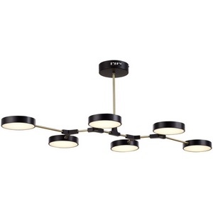 Изображение товара Потолочная светодиодная люстра с пультом управления на штанге Evoluce Monta SLE6004-402-06