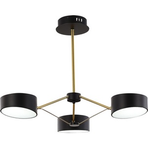 Изображение товара Люстра потолочная с пультом на 3 лампочки с пультом управления на штанге Evoluce Valle SLE6005-402-03