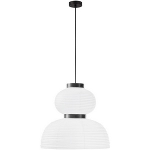 Изображение товара Подвесной светильник черный/белый E27 2*60W Evoluce Lykke SLE6021-523-02