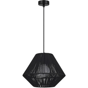 Изображение товара Подвесной светильник с черной арматурой Evoluce Ettan SLE6025-403-01 черный/черный E27 1*40W
