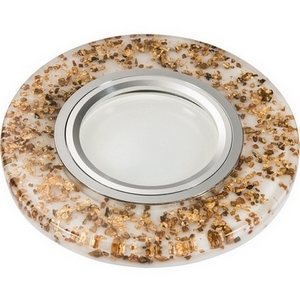 Изображение товара Встраиваемый светильник круглый со светодиодной подсветкой DLS-L108 GU5.3 CHROME/WHITE Fametto Luciole