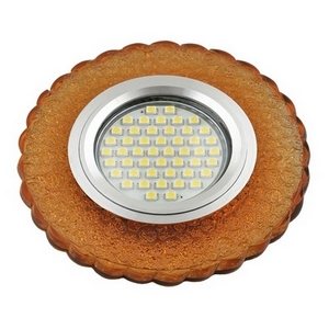 Изображение товара Встраиваемый светильник круглый со светодиодной подсветкой DLS-L140 GU5.3 GLASSY/GOLD Fametto Luciole