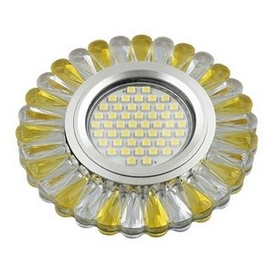 Изображение товара Встраиваемый светильник круглый со светодиодной подсветкой DLS-L145 GU5.3 GLASSY/GOLD Fametto Luciole