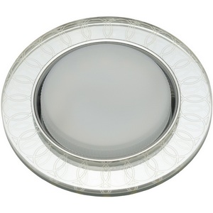 Изображение товара Встраиваемый светильник круглый со светодиодной подсветкой DLS-L157 GLASSY/CLEAR 3D Fametto Luciole GX53