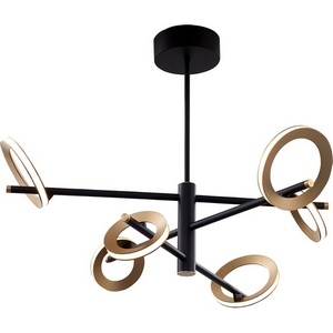 Изображение товара Потолочная светодиодная люстра на штанге Favourite Jongleur 4322-6P кольцо