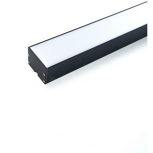 Изображение товара Профиль накладной для светодиодной ленты Feron 10370 "Линии света", черный CAB257