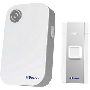 Изображение товара Звонок дверной беспроводной Электрический мелодий с питанием от батареек Feron E-372 23685