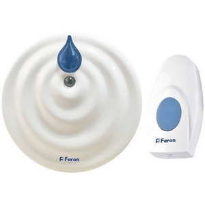 Изображение товара Звонок дверной беспроводной Электрический мелодии с питанием от батареек Feron E-374 23687