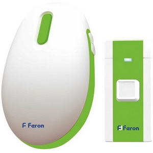 Изображение товара Звонок дверной беспроводной Электрический мелодии с питанием от батареек Feron E-375 23688