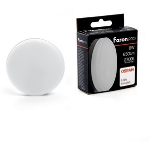 Изображение товара Лампа светодиодная Feron 38202 LB-1508 GX53 8W 2700K