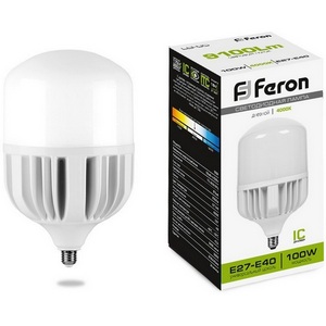 Изображение товара Лампа светодиодная Feron 38219 LB-65 E27-E40 100W 4000K
