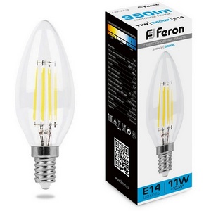 Изображение товара Лампа светодиодная Feron 38231 LB-713 Свеча E14 11W 6400K