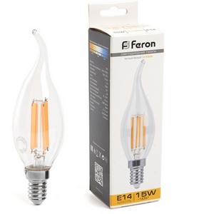 Изображение товара Лампа светодиодная Feron 38261 LB-718 Свеча на ветру E14 15W 2700K