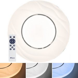 Изображение товара Настенно-потолочный светильник светодиодный с пультом регулировкой цветовой температуры и яркости ночным режимом Звездное небо Feron 41235