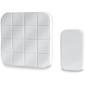 Изображение товара Звонок дверной беспроводной Электрический мелодий с питанием от батареек IP44 Feron E-378 41434