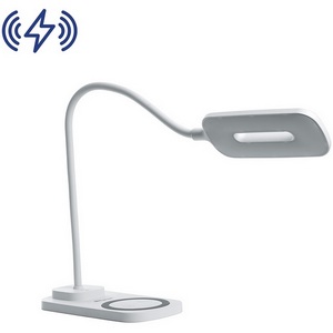 Изображение товара Офисная настольная лампа светодиодная диммируемая с выключателем и регулировкой цветовой температуры беспроводным ЗУ USB-портом Feron 41552