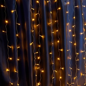 Изображение товара Светодиодная гирлянда Feron 41623 CL19 занавес, статичная, 2*1,5м + 3м желтый c питанием от сети