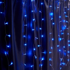 Изображение товара Гирлянда светодиодная led Feron 41628 CL24 занавес, статичная, 3*3м + 3м синий c питанием от сети