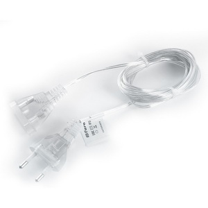 Изображение товара Сетевой шнур для гирлянд 3м, 2*0,5мм2, прозрачный, DM303 Feron 41658