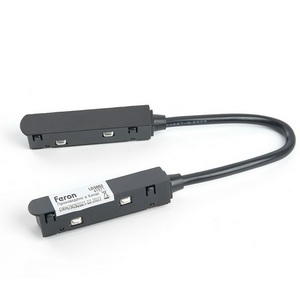 Изображение товара Гибкий коннектор для низковольтного шинопровода, черный Feron LD3002 41971