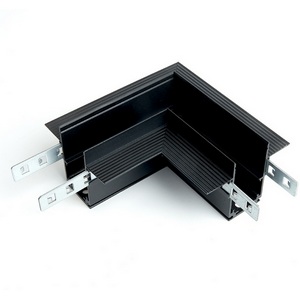 Изображение товара Соединитель угловой для низковольтного встраиваемого шинопровода, черный Feron LD2004 41980