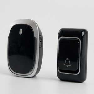 Изображение товара Звонок дверной беспроводной IP44 Feron 48924 E-383 Электрический 38 мелодий черный, серебро