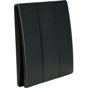 Изображение товара Выключатель беспроводной SMART 7мВт трехклавишный графит Feron TM93 51025