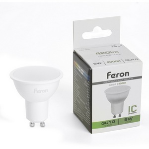 Изображение товара Лампа светодиодная MR16 рефлекторная 5W 175-265V GU10 4000К Feron LB-24 51216