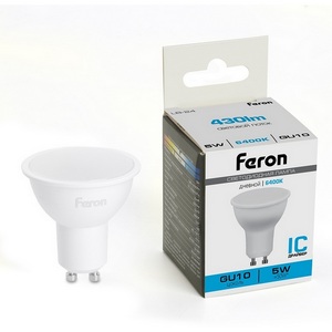 Изображение товара Лампа светодиодная MR16 рефлекторная 5W 175-265V GU10 6400К Feron LB-24 51217