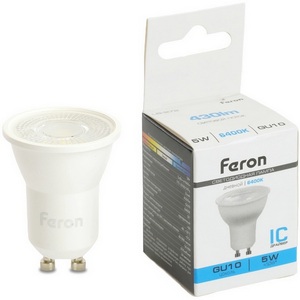 Изображение товара Лампа светодиодная MR11 рефлекторная 5W 175-265V GU10 6400К Feron LB-272 51220