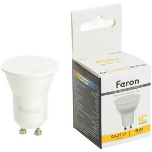 Изображение товара Лампа светодиодная MR11 рефлекторная 5W 175-265V GU10 2700К Feron LB-272 51221