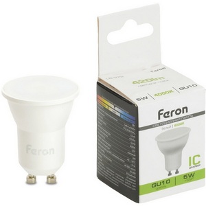 Изображение товара Лампа светодиодная MR11 рефлекторная 5W 175-265V GU10 4000К Feron LB-272 51222