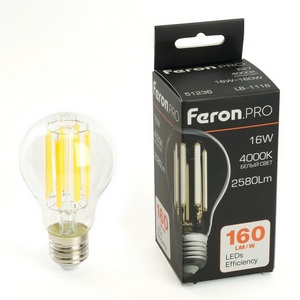 Изображение товара Лампа светодиодная E27 16W Feron LB-1116 51236